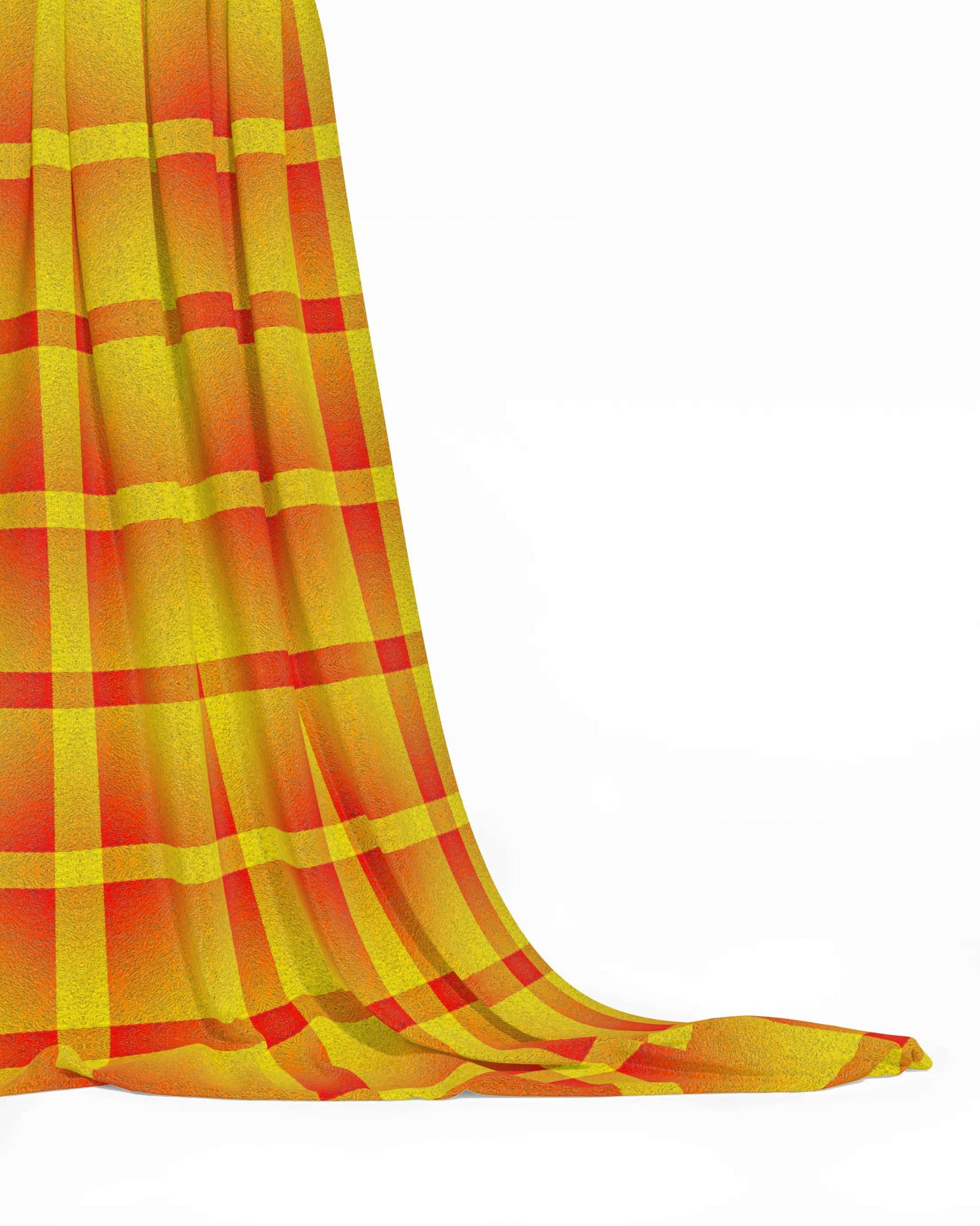 A beautiful Sunrise coloured checks fabric.