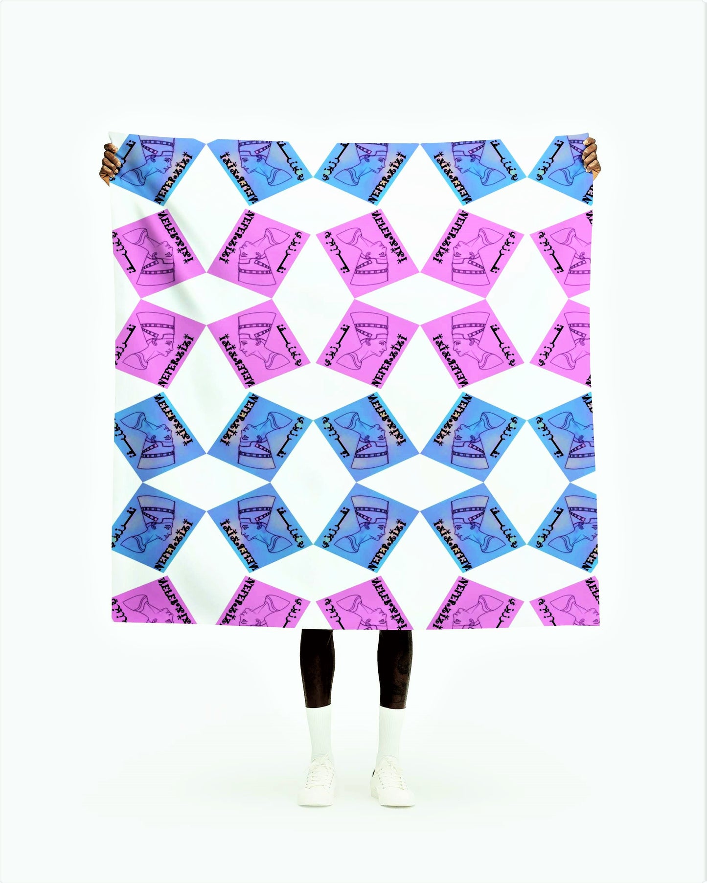 Neferzizi in Pink and Blue Fabric