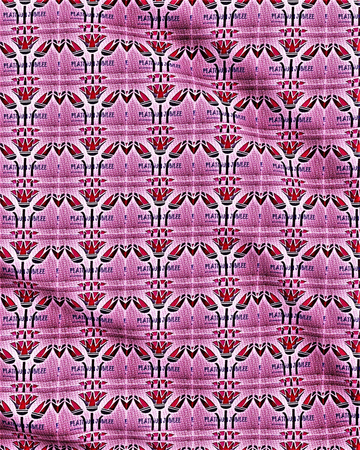 Platinum Jubilee Lotus Flowers Fabric