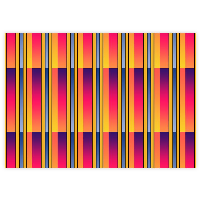 Stripy pattern fabric sample