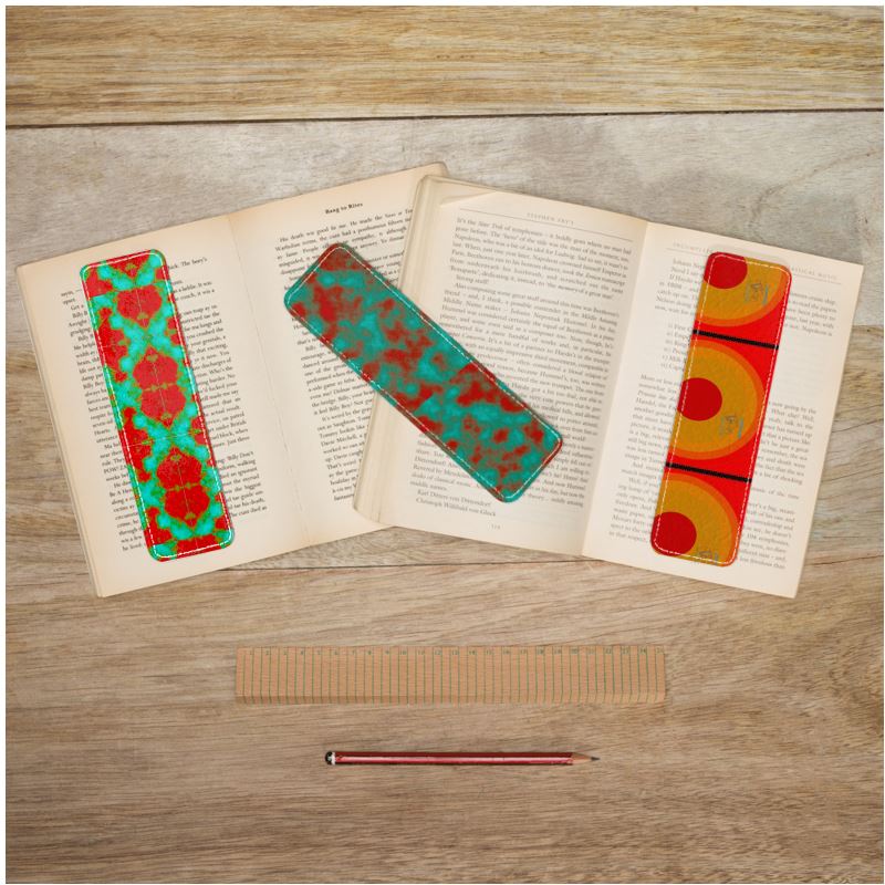 Leather bookmarks