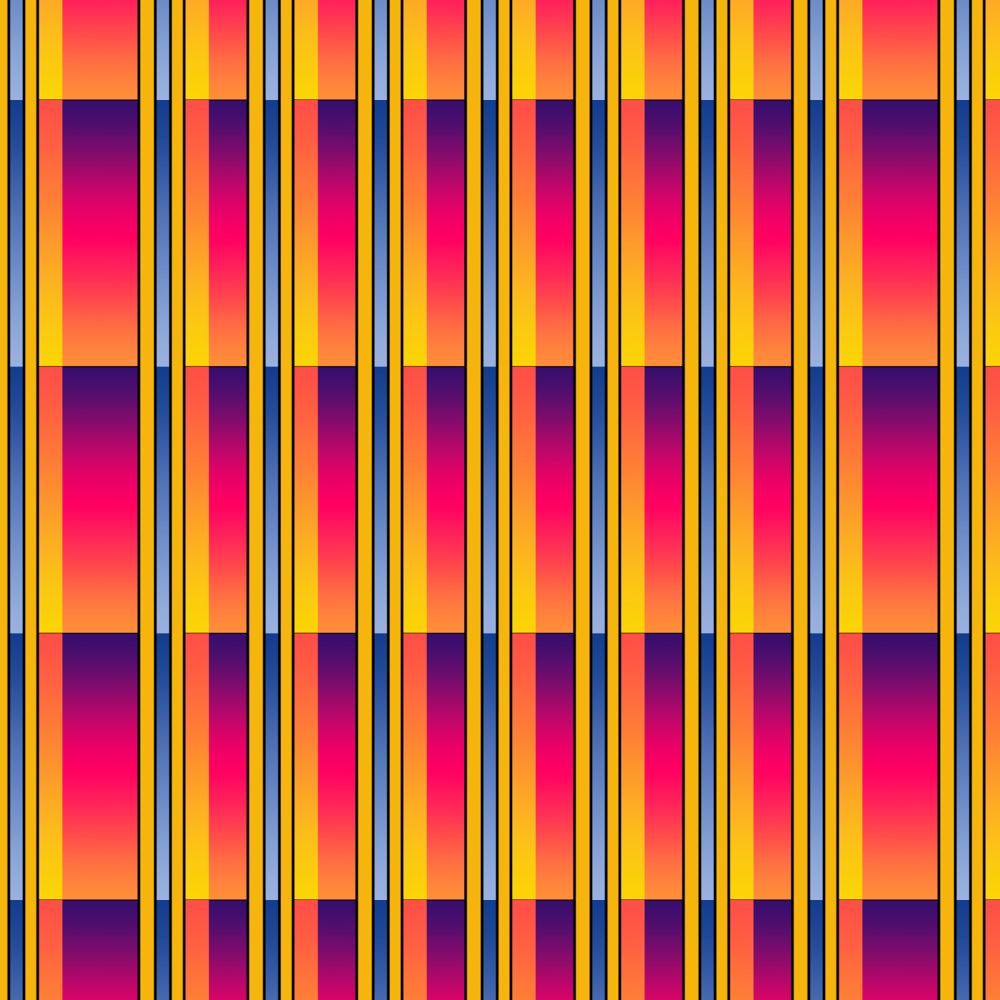 A very colourful striped pattern fabric.