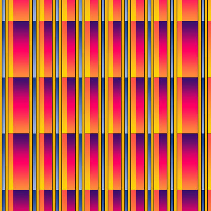 A very colourful striped pattern fabric.