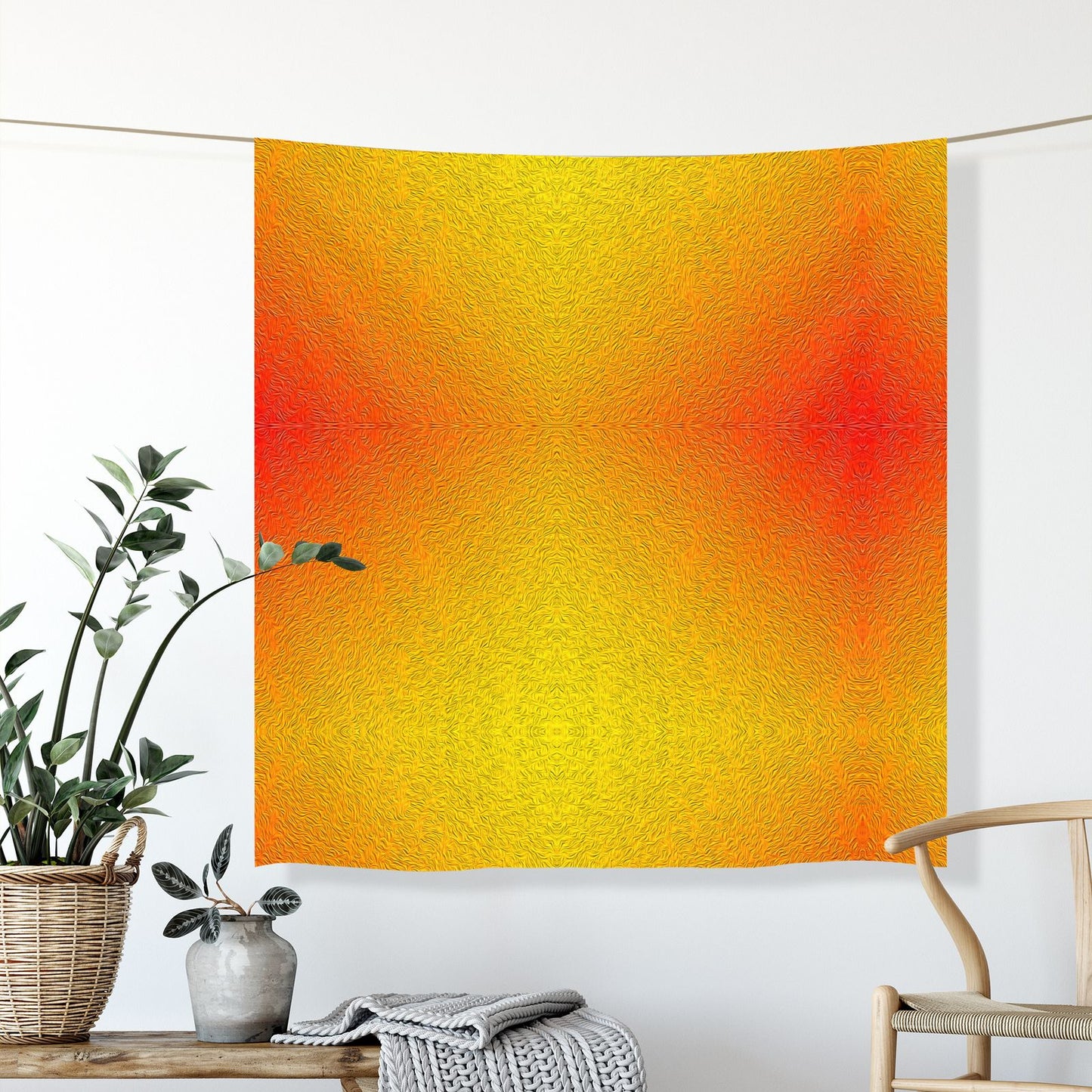 Sunrise Gradients - Mirrored Pattern Fabric